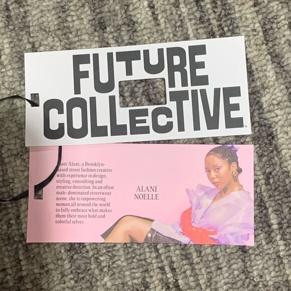 Future Collective Women's Size 4X Plus White Linen Blend Tropical Casual Pants - Picture 6 of 9